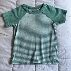 Cat & Jack - Short Sleeved T-Shirt - Green & White - Sz: 18M